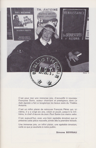 Les programmes de Théatre de l\